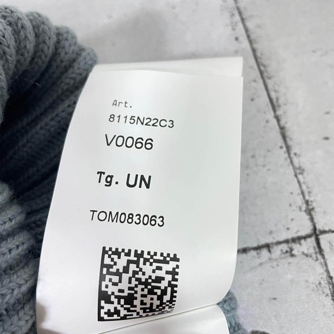 ストーンアイランド　コンパスロゴ　ビーニー ニット　ワッペン　極美品　正規品