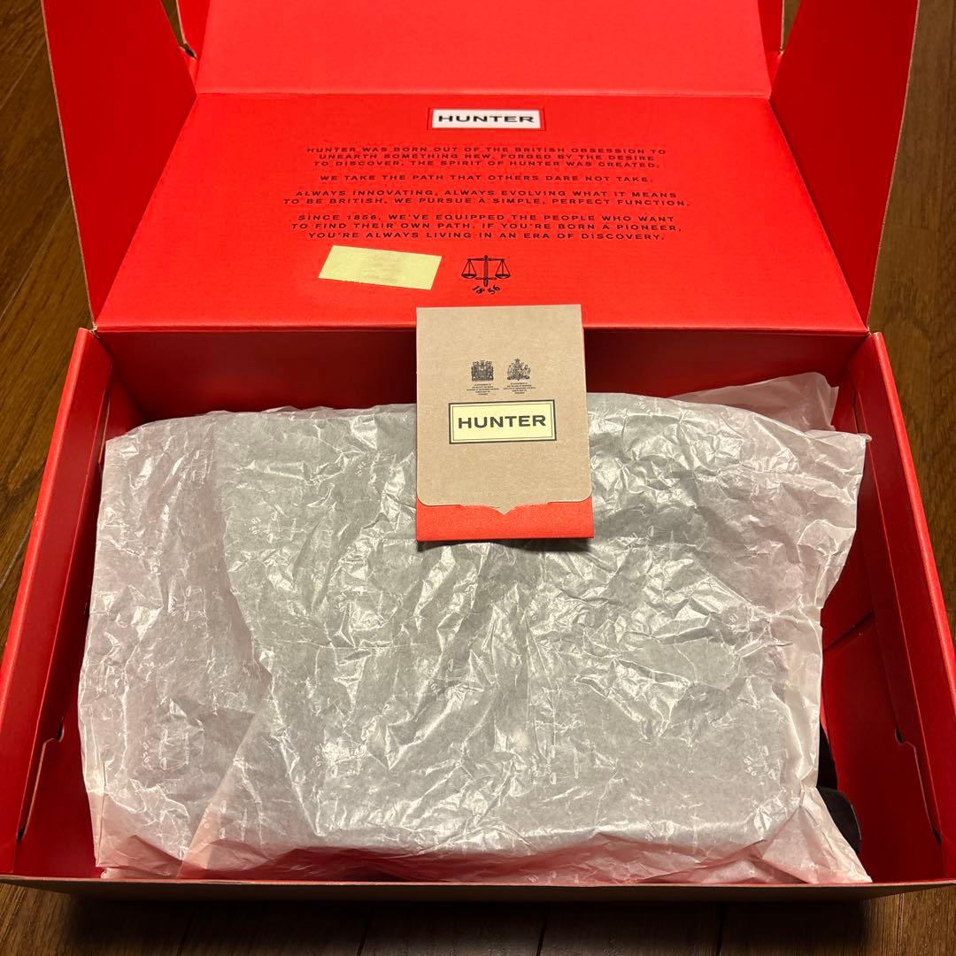 HUNTERブーツ　ニットin Out Puffer Lace up Boots