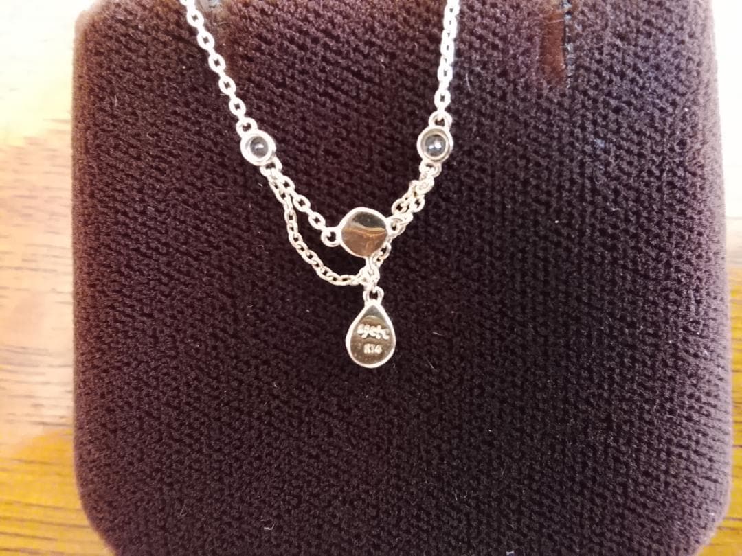 アガット　オパール　トップ14K/10Kチェーン ネックレス