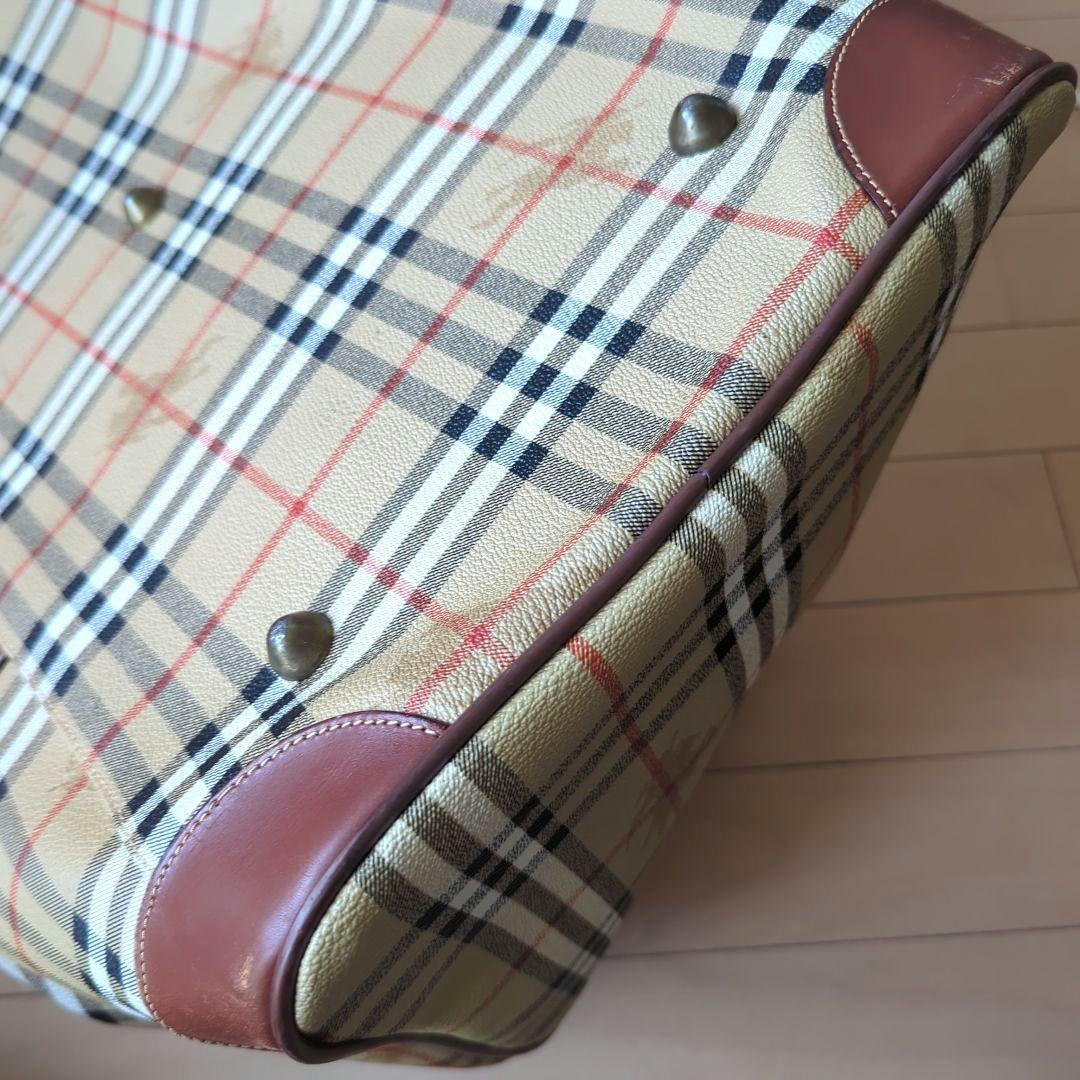 BURBERRY ノバチェック 横幅55cm大容量ボストンバッグ イタリア製