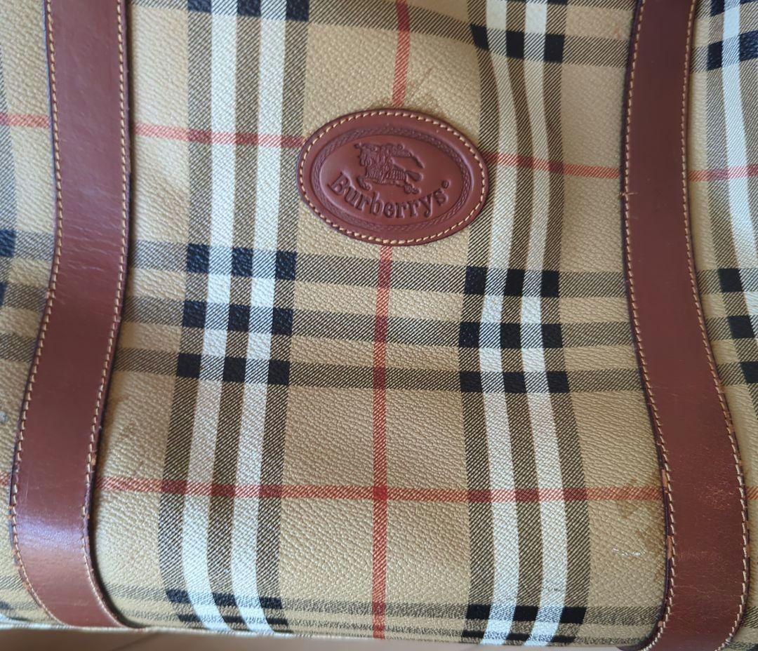 BURBERRY ノバチェック 横幅55cm大容量ボストンバッグ イタリア製