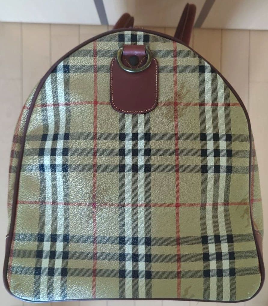 BURBERRY ノバチェック 横幅55cm大容量ボストンバッグ イタリア製