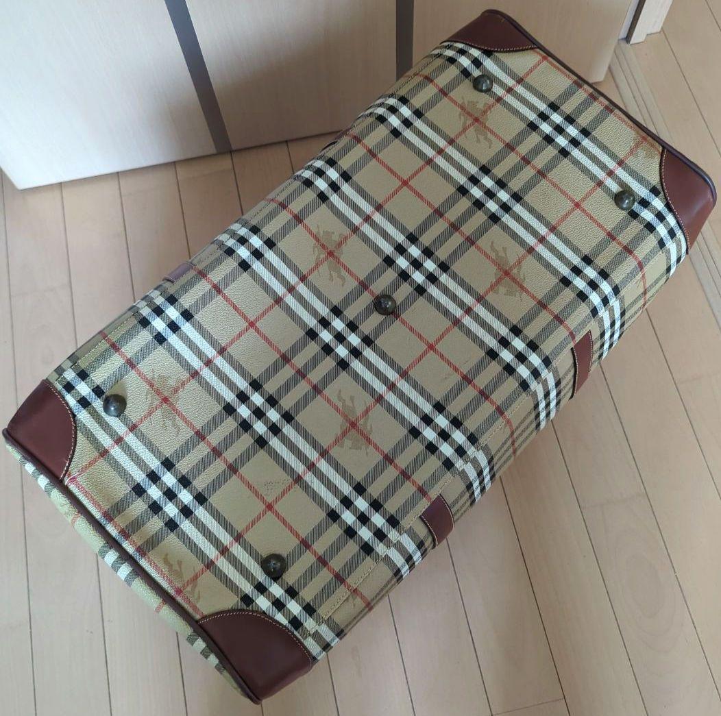 BURBERRY ノバチェック 横幅55cm大容量ボストンバッグ イタリア製