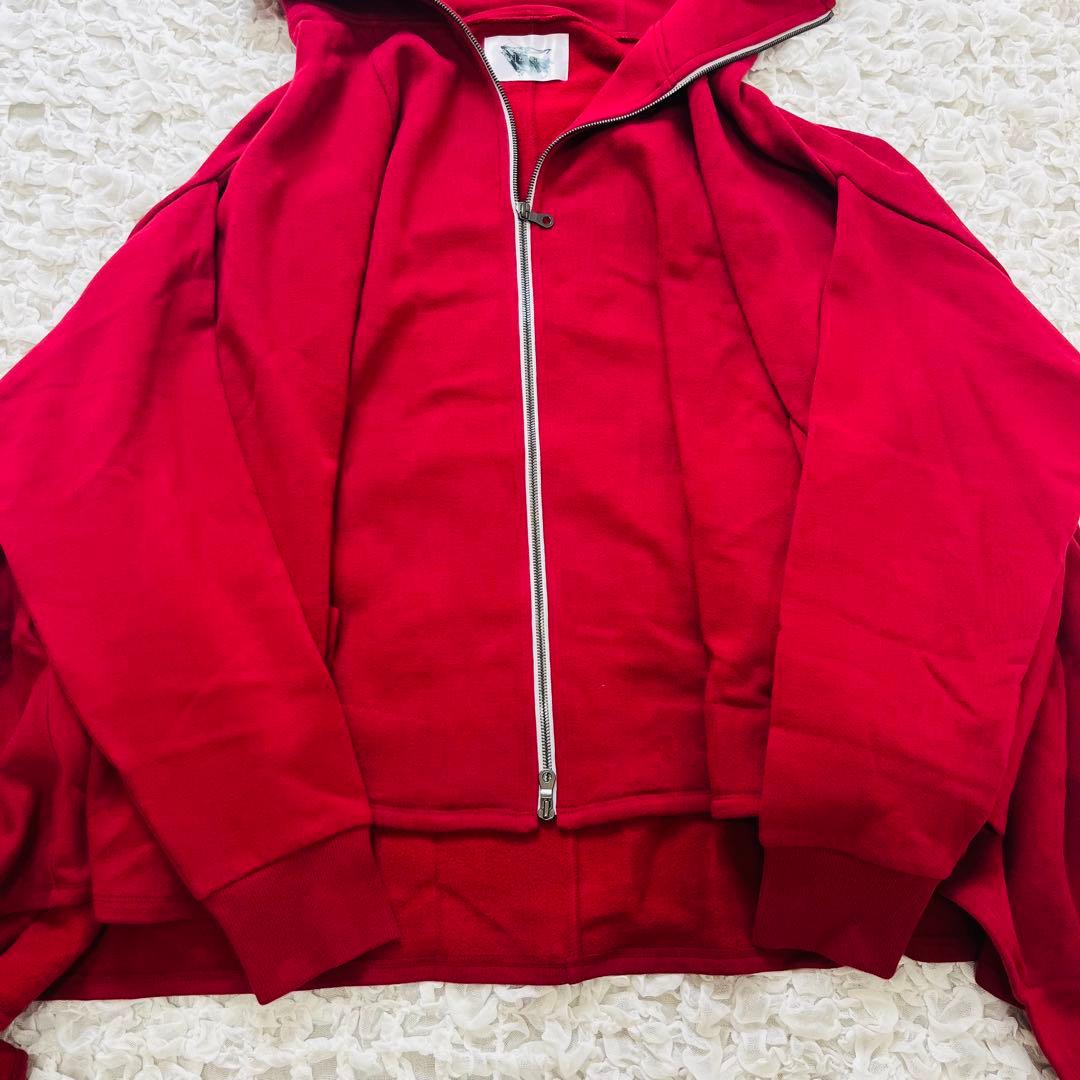 なびくパーカー赤レッド ha | za | ma ハザマhazama松井 諒祐