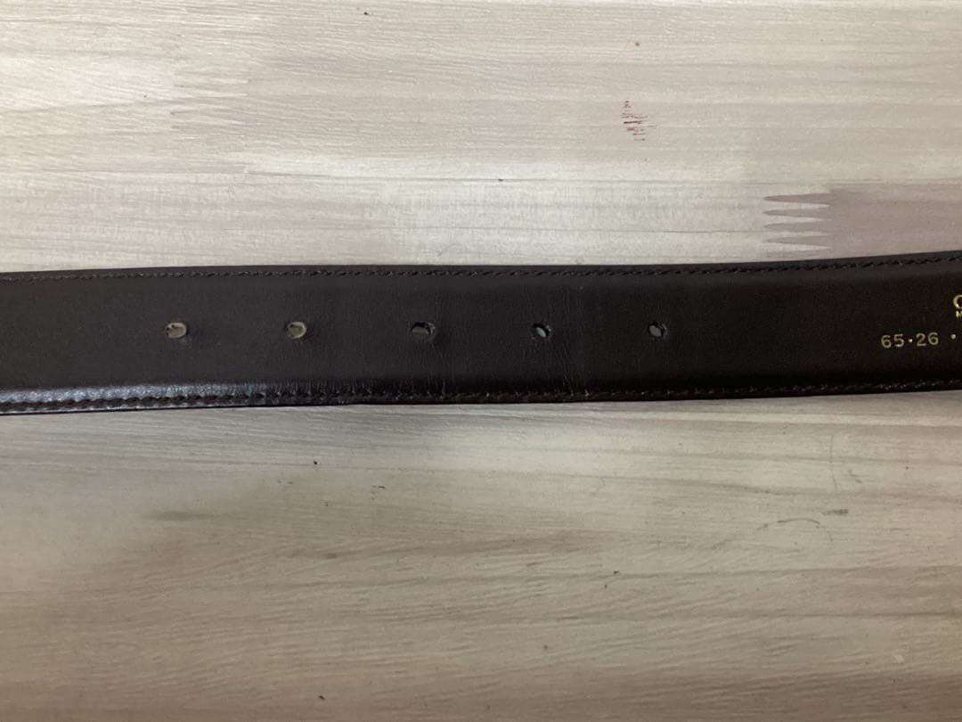 最終値下げ　美品　グッチ　レザーベルト　①