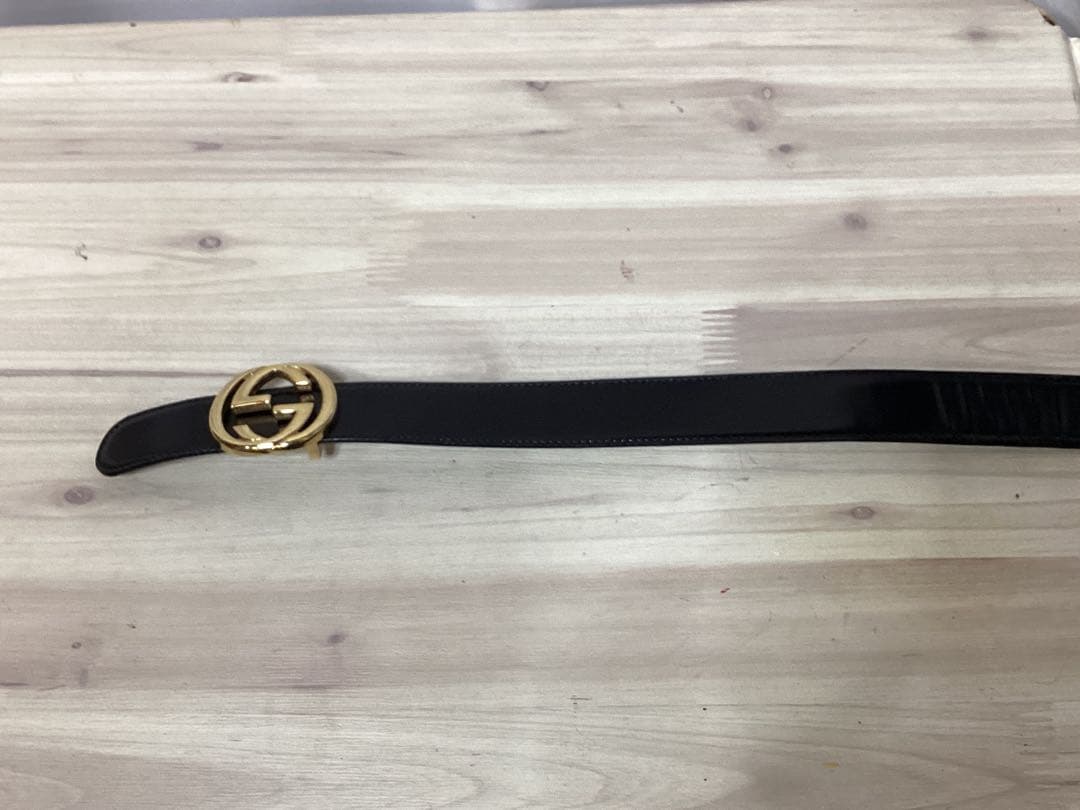 最終値下げ　美品　グッチ　レザーベルト　①