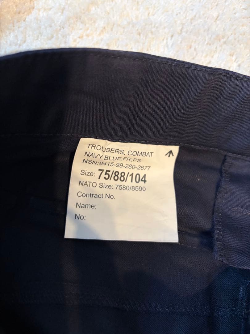 デットストック　イギリス軍 PCS ロイヤルネイビーカーゴパンツ（後期型）