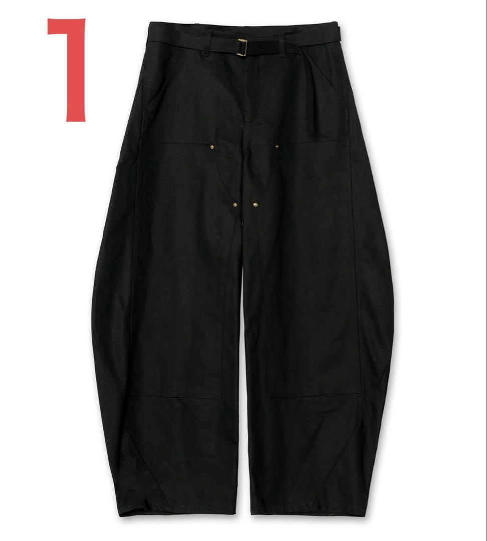 新品 sacai Carhartt WIP Duck Pants Black 1