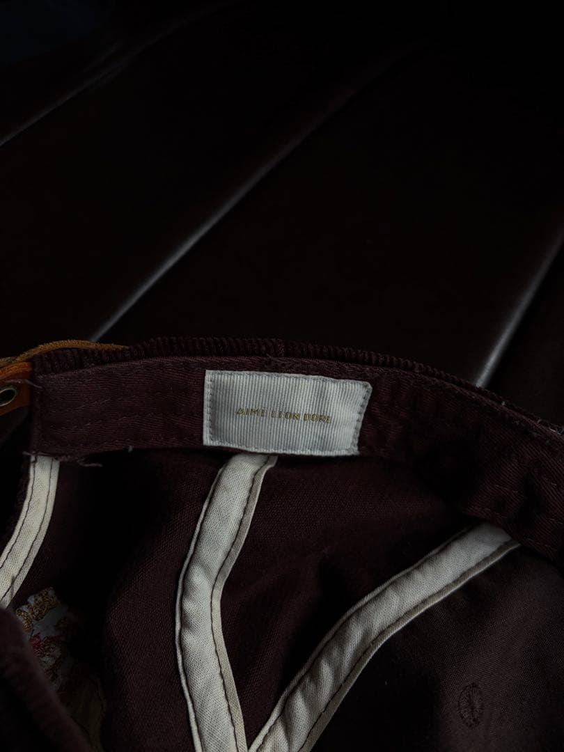 Aime Leon Dore コーデュロイ ダークブラウン キャップ