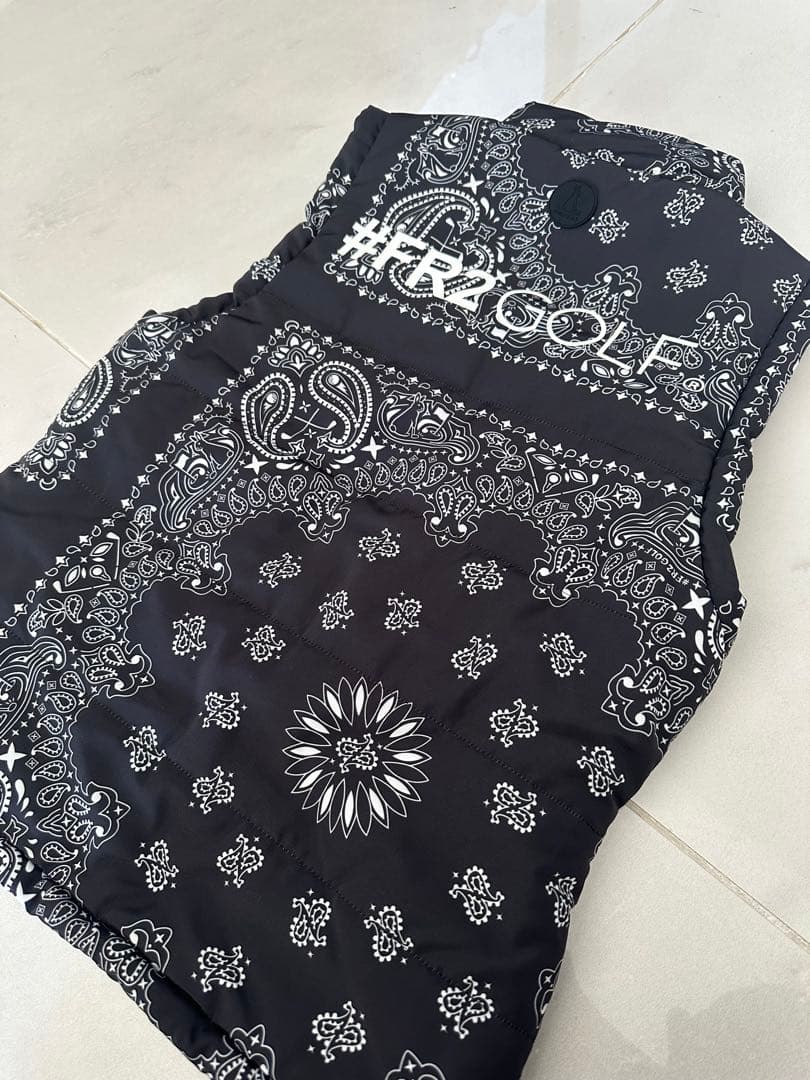 未使用FR2 golf ペイズリー柄　ダウンベスト　S