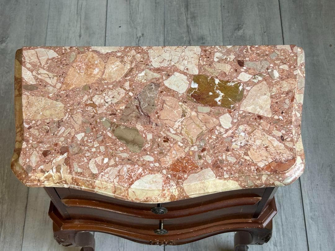 洋風　クラシック　クラシカル　2段チェスト　コンソール　猫脚　アンティーク　IG