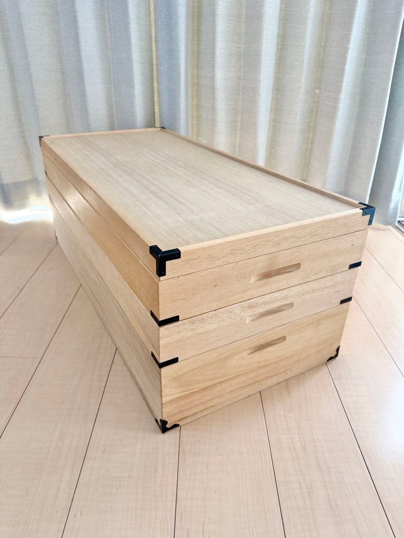 桐製 衣装ケース 3段 桐箱 桐ケース ②