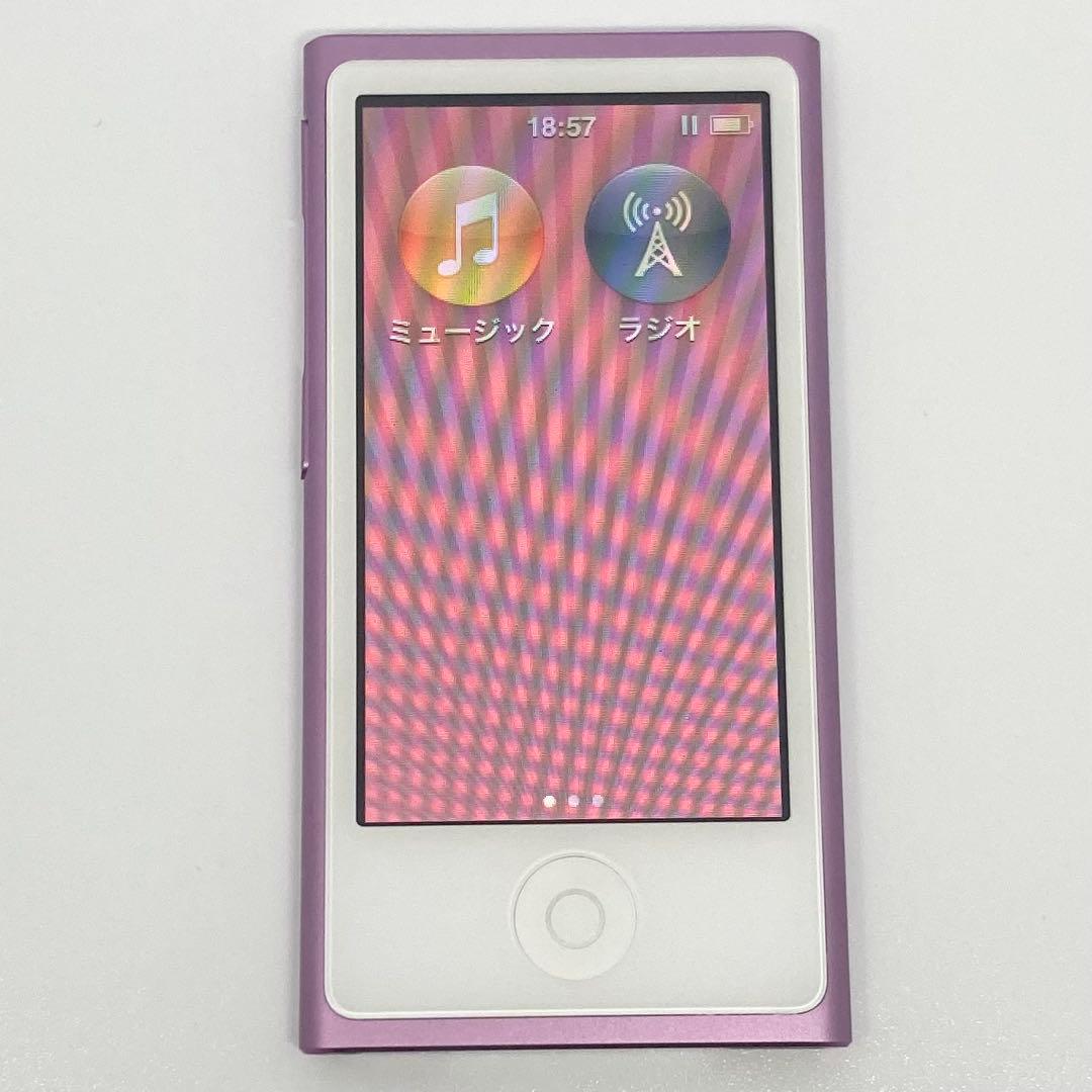 【美品】Apple アップル iPod nano 第7世代 純正イヤホン付き