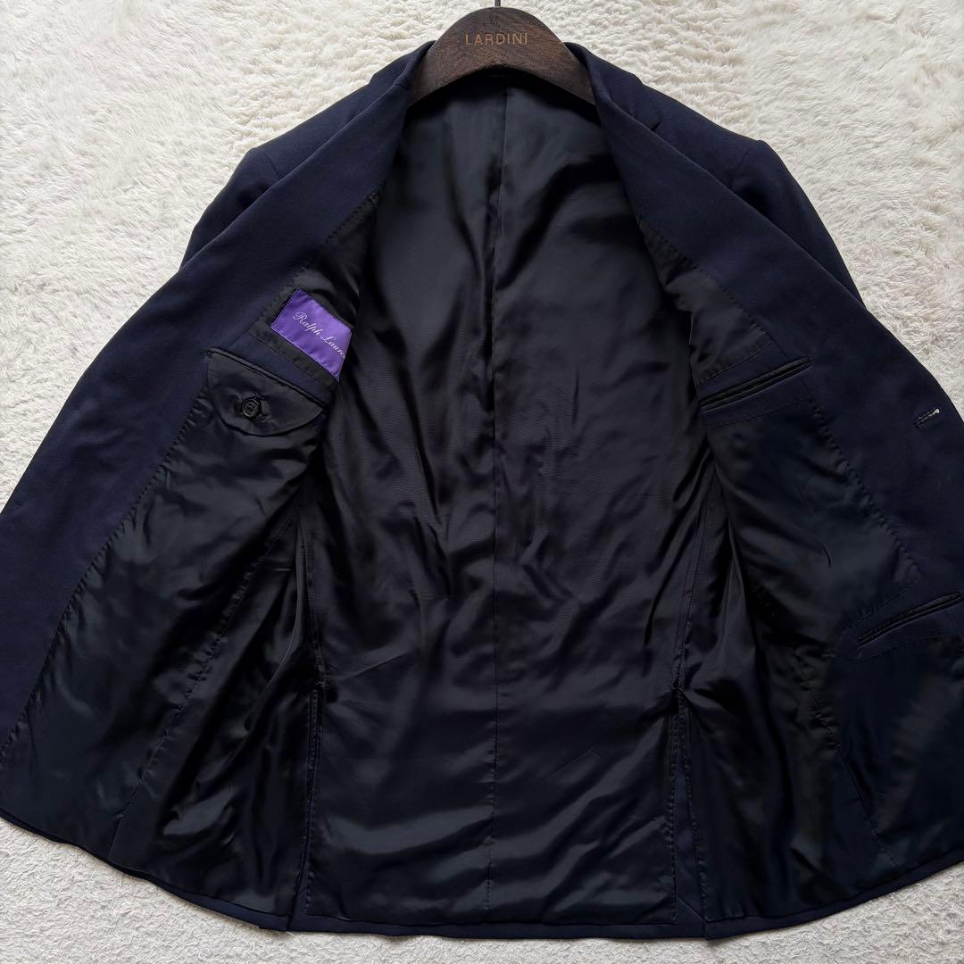 【極美品】ラルフローレンパープルレーベル テーラードジャケット ウール ネイビー