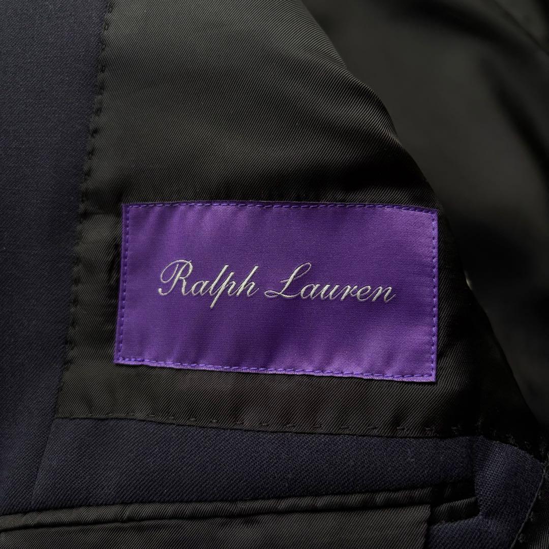 【極美品】ラルフローレンパープルレーベル テーラードジャケット ウール ネイビー