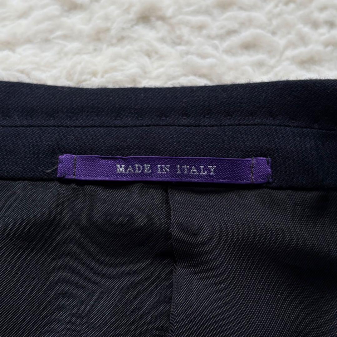 【極美品】ラルフローレンパープルレーベル テーラードジャケット ウール ネイビー