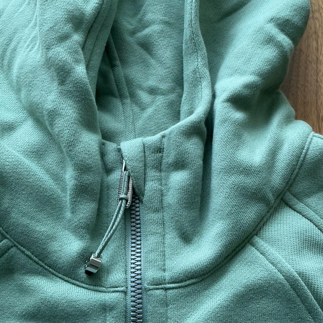 新品未使用！ルルレモンScuba オーバーサイズ フルジップフーディXS 薄緑