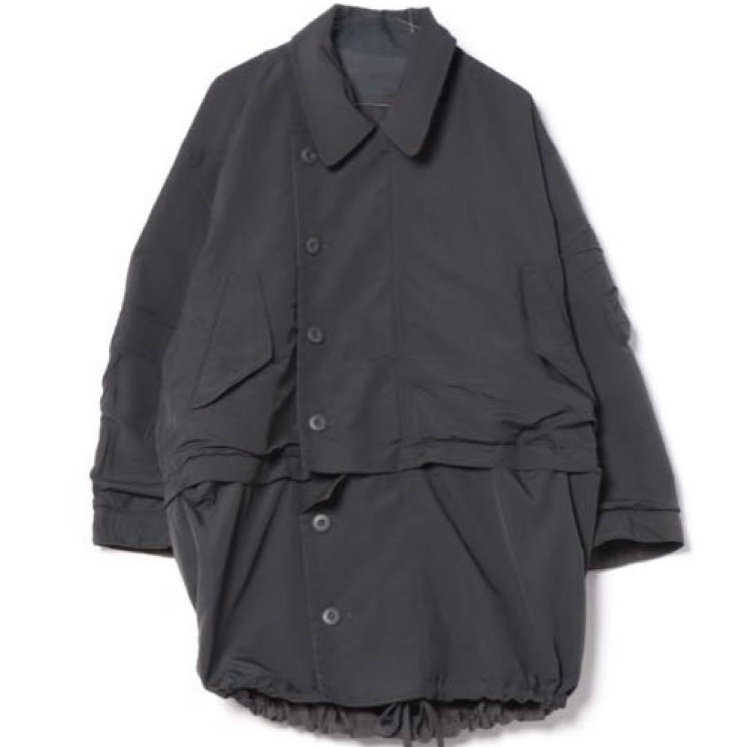 yu_　moussy REVERSIBLE ジャケット　ブラック　ロング丈