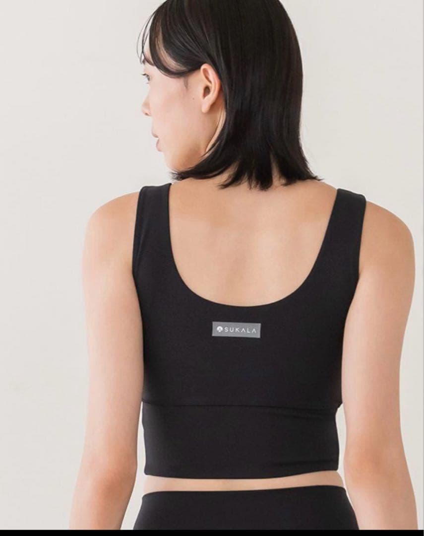 SUKALA] プレミアムフィットスグープドネック ブラックL