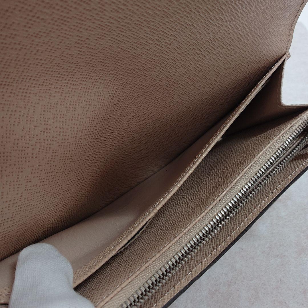 【訳あり格安】ルイ・ヴィトン　エンボス加工レザー ベージュ長財布