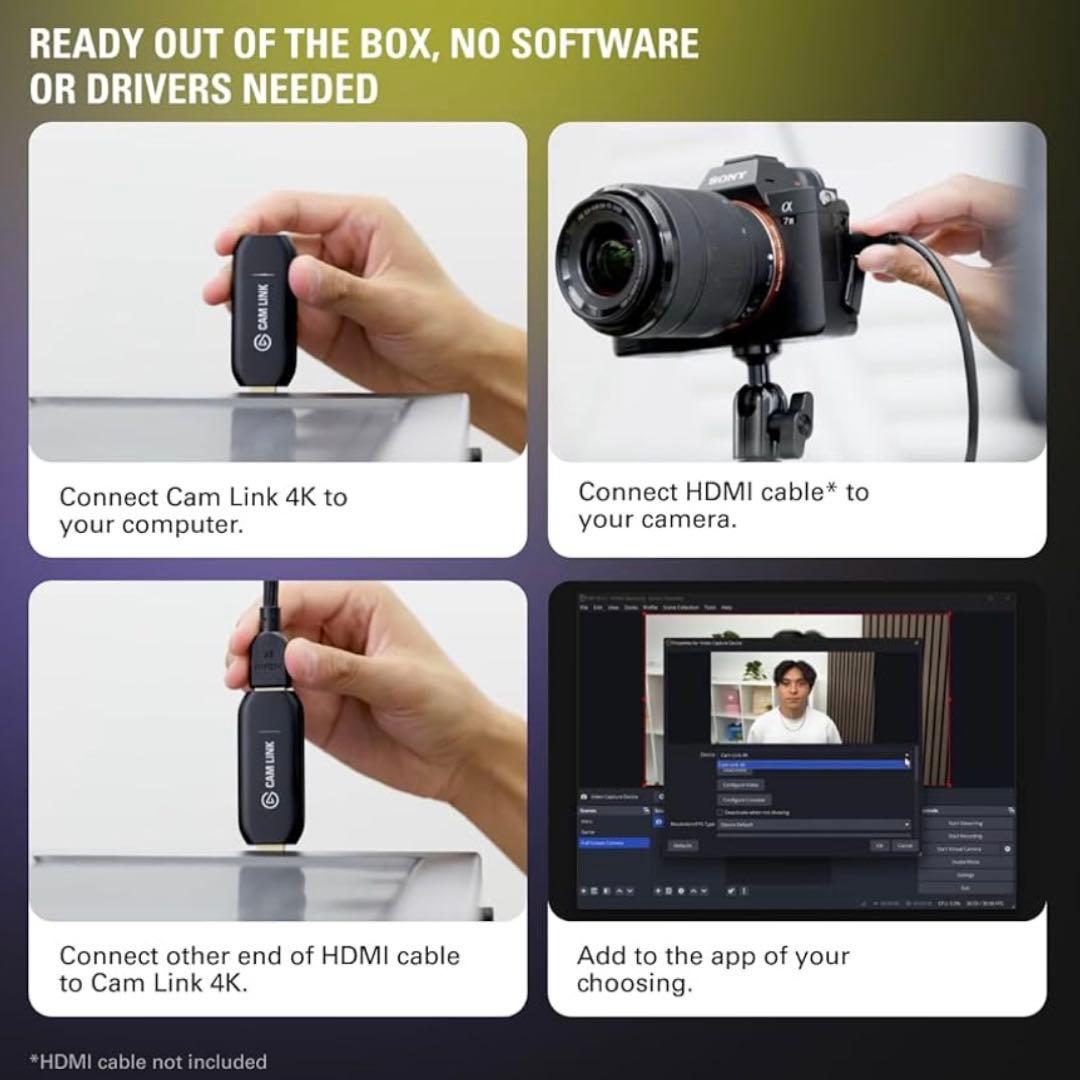 【美品】Elgato Cam Link 4K HDMIキャプチャカード