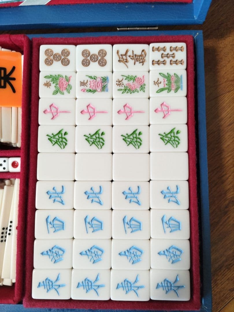 市川屋　麻雀牌　カラフル　ラベンダー　ゆめかわいい　ピンク　水色　メルヘン