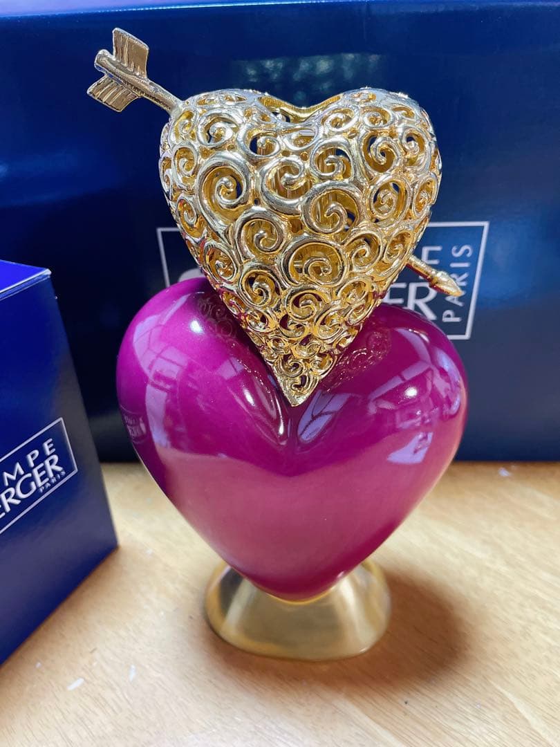 【新品未使用】ランプベルジェ　ダブルハート