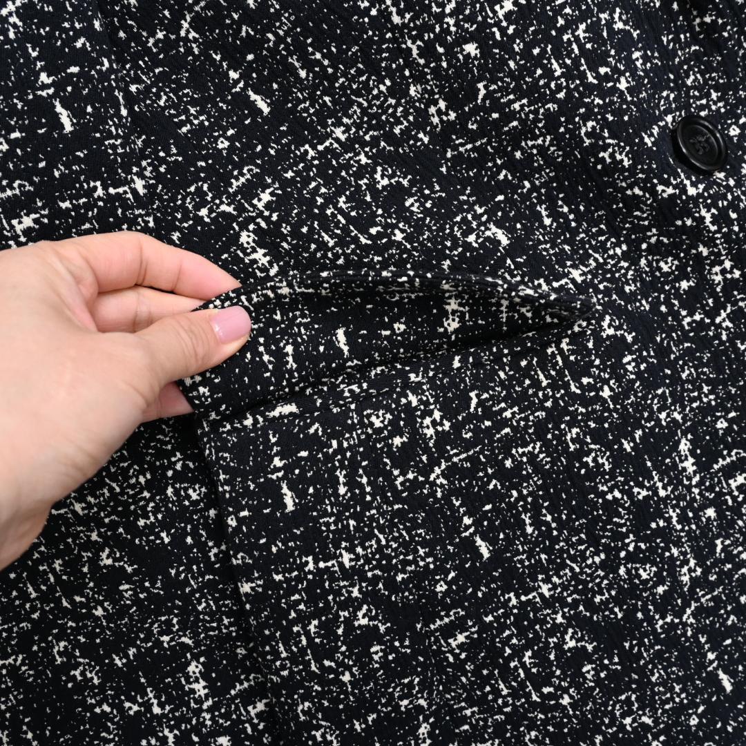 ■ 48375 近年 バーバリーロンドン ジャガード織 ジャケット ブラック*