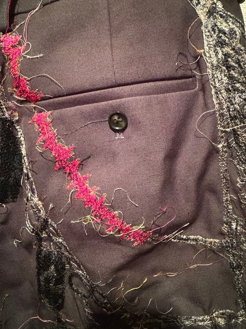 doublet 25AW Embroidered Chain チャコール パンツ