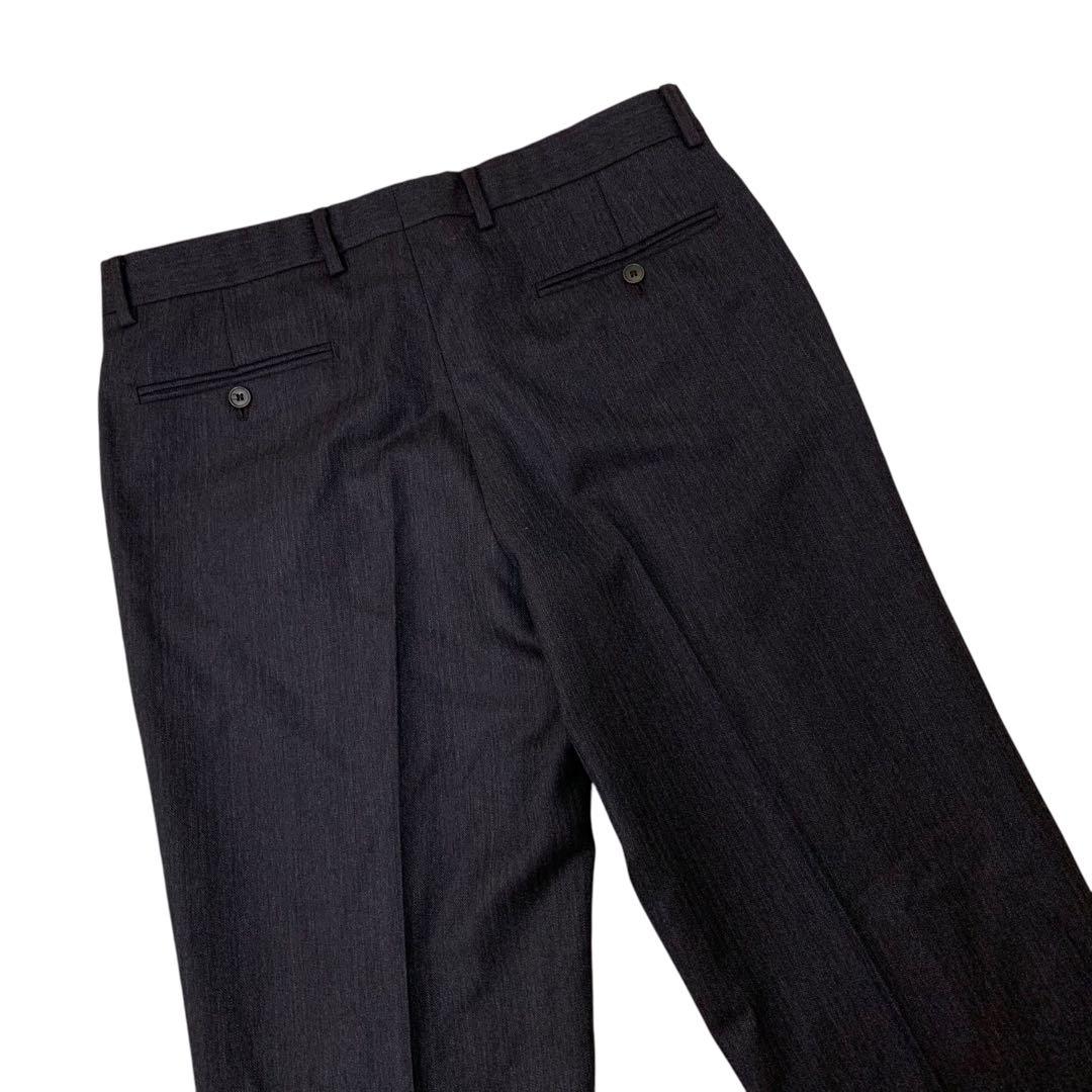 C397-8 イタリア製 HERMES エルメス アルパカ モヘア混 スラックス