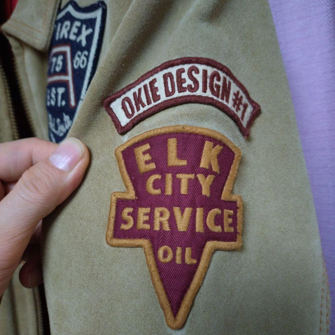 AVIREX　パッチスエードレザージャケット