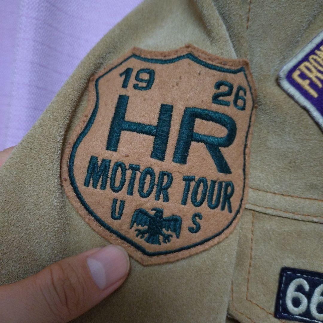 AVIREX　パッチスエードレザージャケット