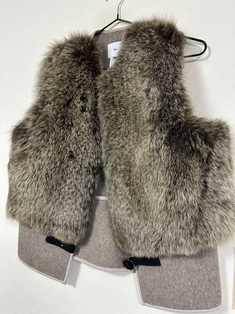 美品☆Sov. フォックスファーベスト