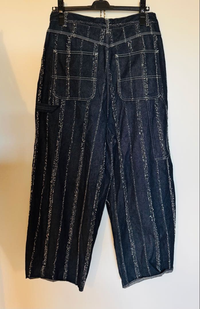 needles ストライプデザイン サルエルパンツ デニム