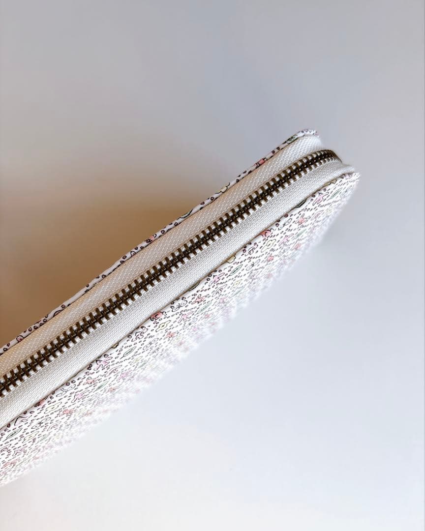 ☆ミナペルホネン☆ラウンドファスナー長財布☆コンパクトウォレット☆ハンドメイド