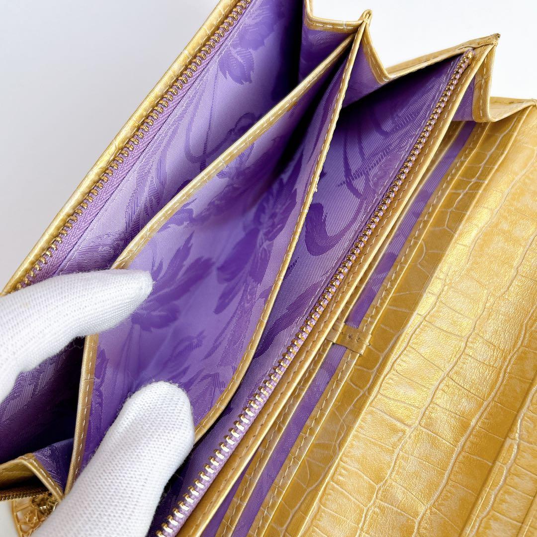 ほぼ未使用✨ シンクビー ゴールデンクリムト 長財布 接吻 スパンコール