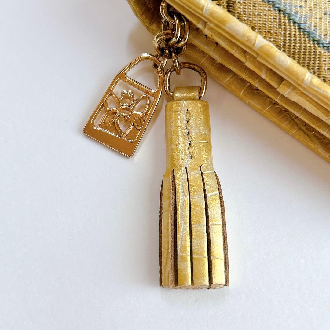 ほぼ未使用✨ シンクビー ゴールデンクリムト 長財布 接吻 スパンコール