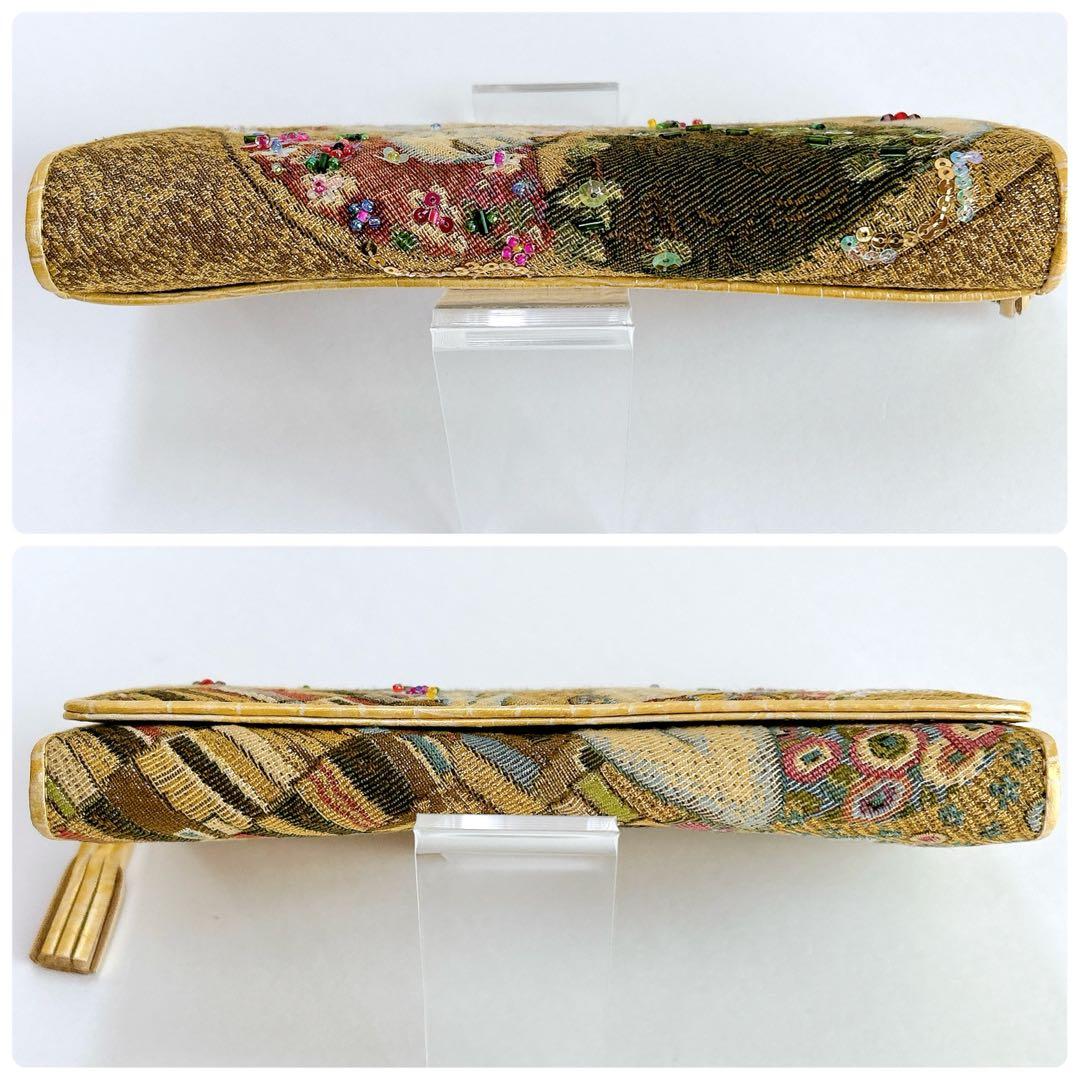 ほぼ未使用✨ シンクビー ゴールデンクリムト 長財布 接吻 スパンコール