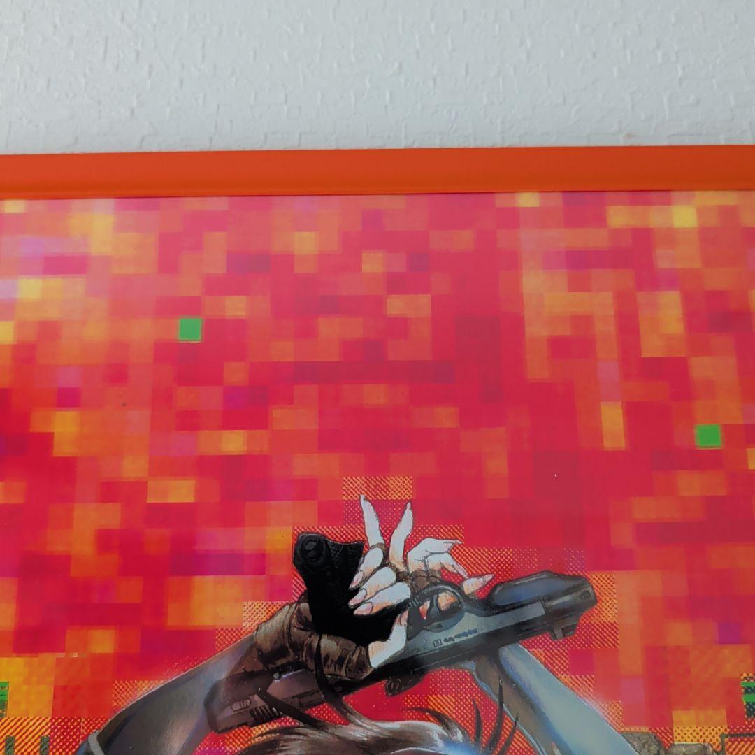 攻殻機動隊 士郎正宗 1990年代 ヴィンデージポスター B3 オレンジフレーム