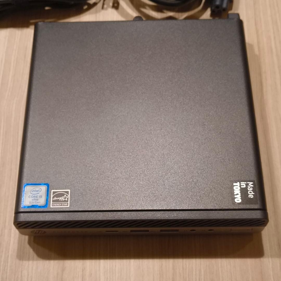 ミニPC HP EliteDesk800G4 i5 8500T 8GB Wifi