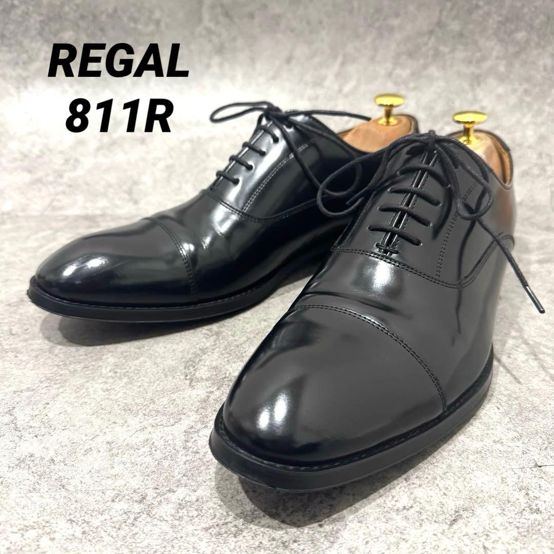 【極美品】REGAL 26 811R ストレートチップ　ビジネス　入学式　レザー