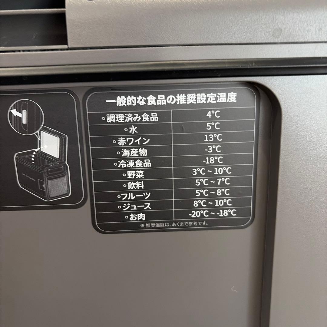 ECOFLOW ポータブル冷蔵庫 Cyclopentane グレー　55L