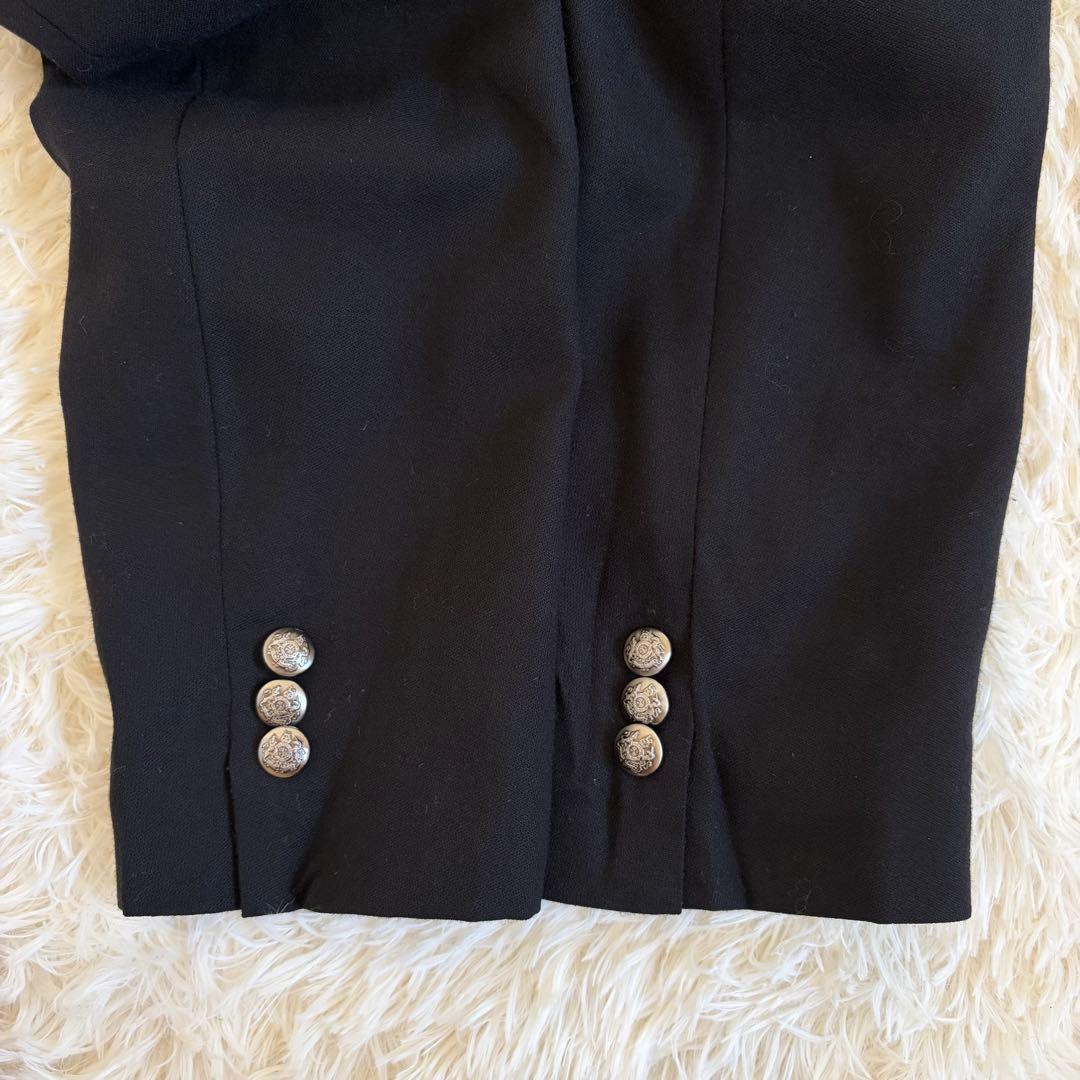 ローレンラルフローレン ブレザー 黒 銀ボタン エンブレム シングル 12