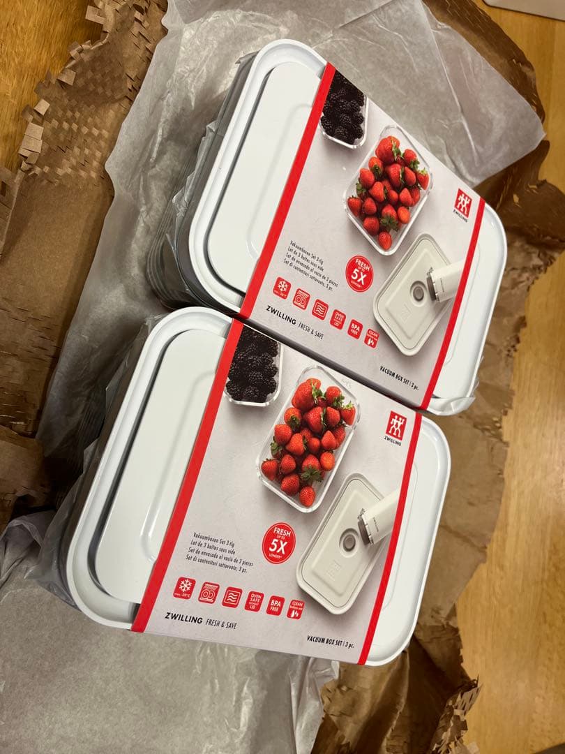 ZWILLING 真空保存ボックス S/M/L 3個2セット ツヴィリング