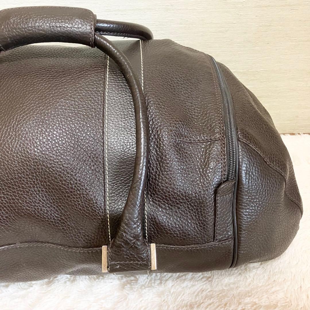 dunhill ボストンバッグ　2way エンサイン　レザー　濃茶