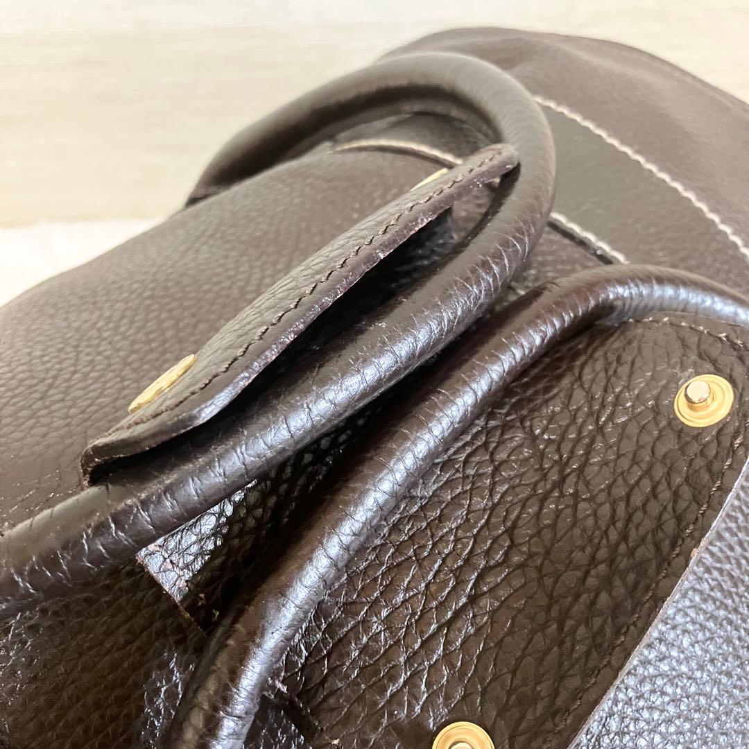 dunhill ボストンバッグ　2way エンサイン　レザー　濃茶