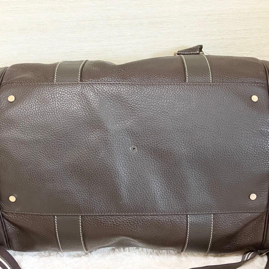 dunhill ボストンバッグ　2way エンサイン　レザー　濃茶