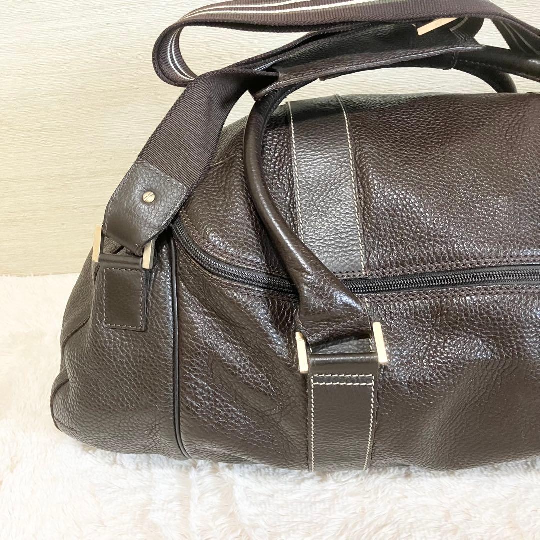 dunhill ボストンバッグ　2way エンサイン　レザー　濃茶