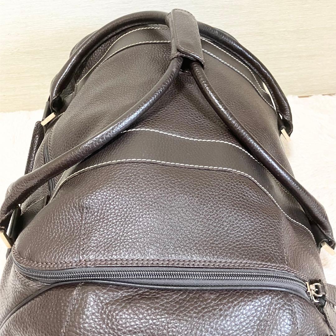 dunhill ボストンバッグ　2way エンサイン　レザー　濃茶