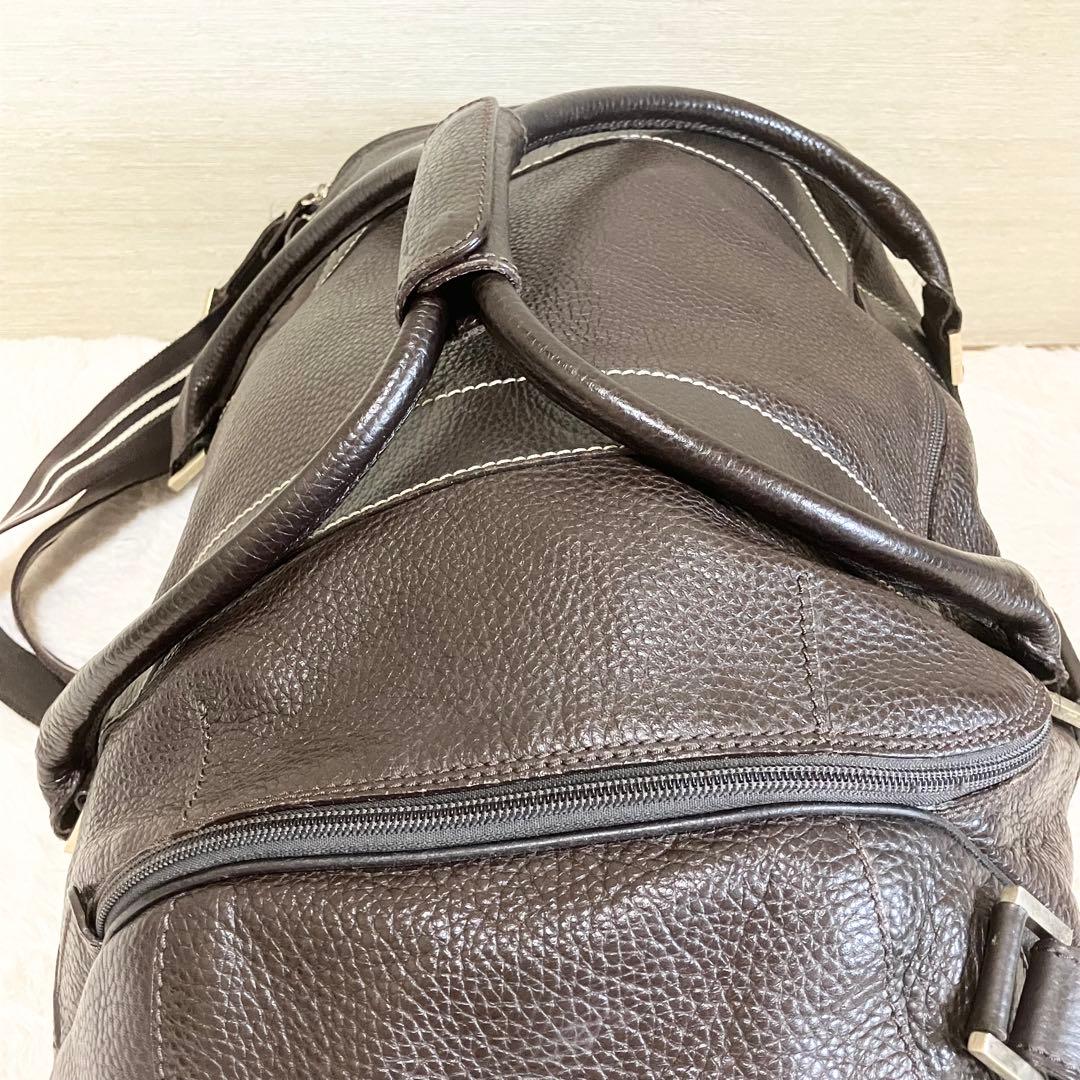 dunhill ボストンバッグ　2way エンサイン　レザー　濃茶